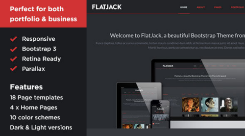 FlatJack - retina ready, responsive bootstrap 3 theme