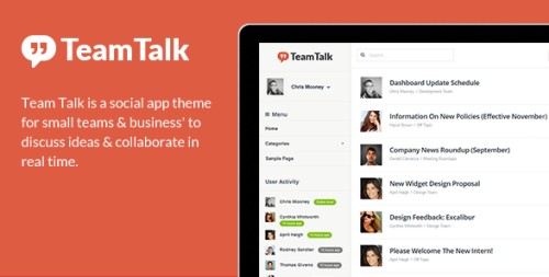 Team Talk v1.0.1 - A Real Time Collaboration Theme
