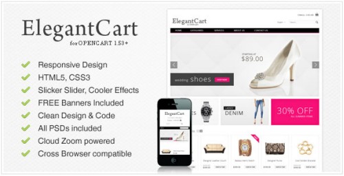 Elegantcart Premium Responsive Opencart Theme 1.35 - 1.41