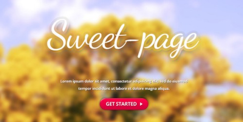 Sweet-page Landing Page FULL