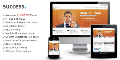 Success - Bootstrap Responsive HTML Template