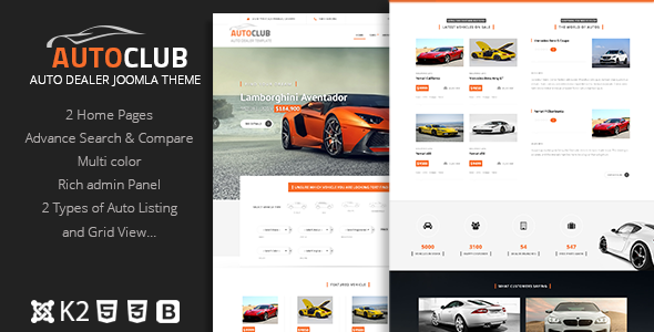 Auto Club v9.0 - Responsive Car Dealer Joomla Template