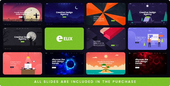 Elix - A Super PSD Template for Designers, Artists and Agencies