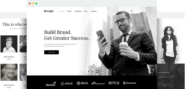 Knight v1.7 - Joomshaper Responsive Joomla Template for Company and Agency Sites
