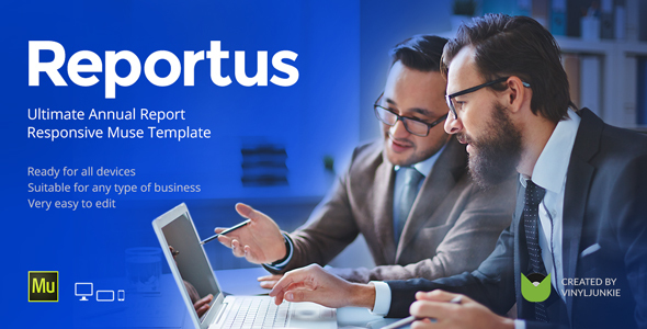 Reportus v1.1 - Annual Report Responsive Muse Template
