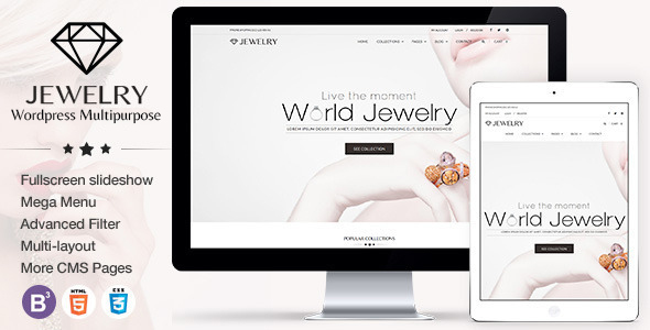 Jewelry v3.0.3 - Responsive WordPress Theme