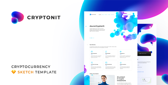 Cryptonit v1.0 - Digital Currency, ICO, Cryptocurrency Blog and Magazine, Finance Sketch Template