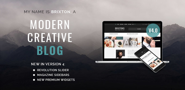 Brixton v5.0 - WordPress Blog Theme