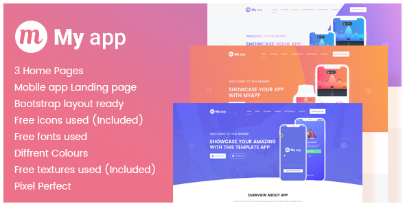 Myapp - App Promotional Landing Page Template